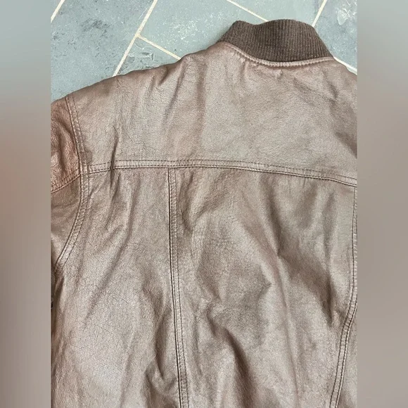 Vintage urban cowboy brown leather bomber - Picture 12 of 16